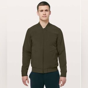 lululemon athletica Men's Olive Green Bomber Jacket